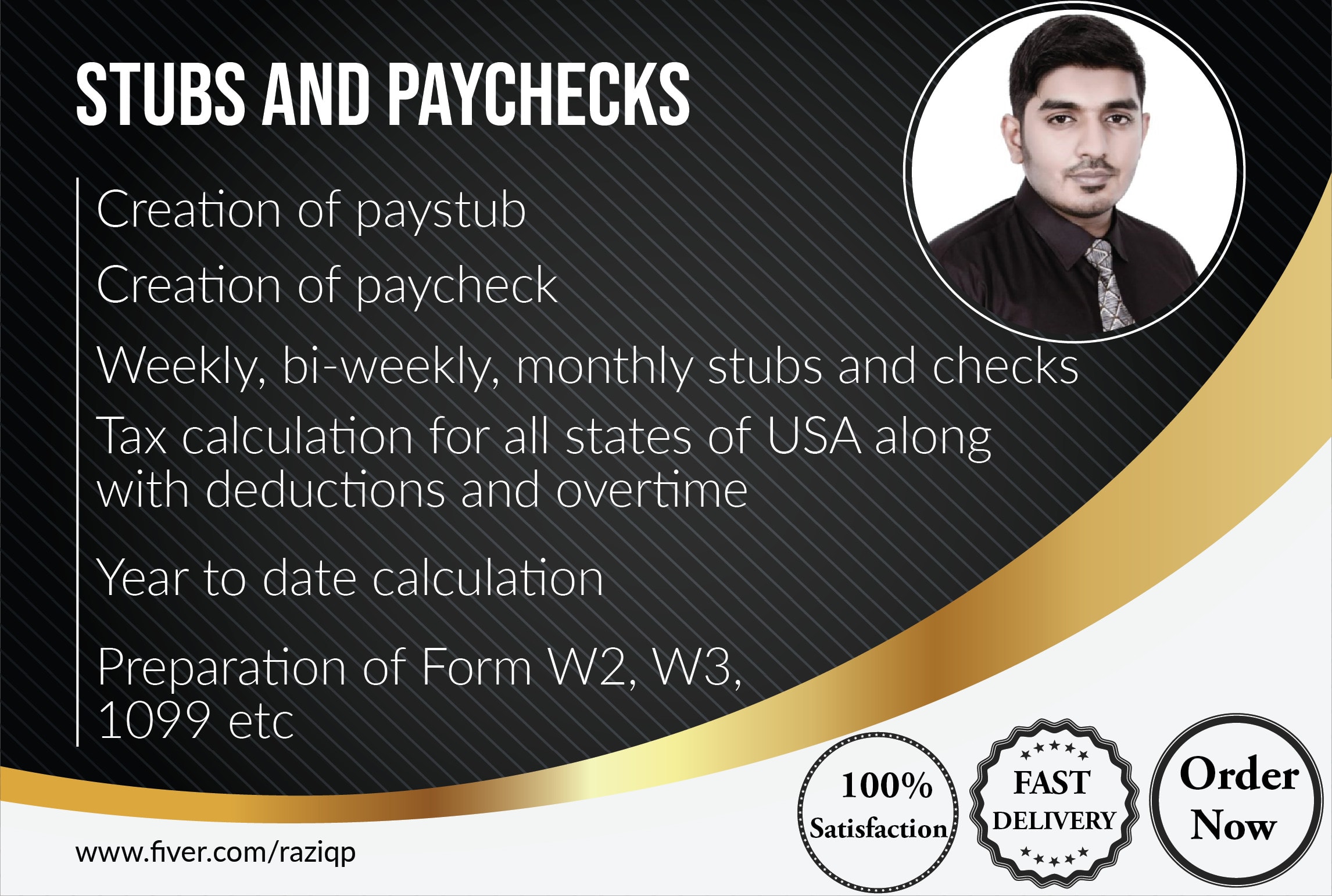 Create Employee Paystub And Paystub Check By Raziqp Fiverr