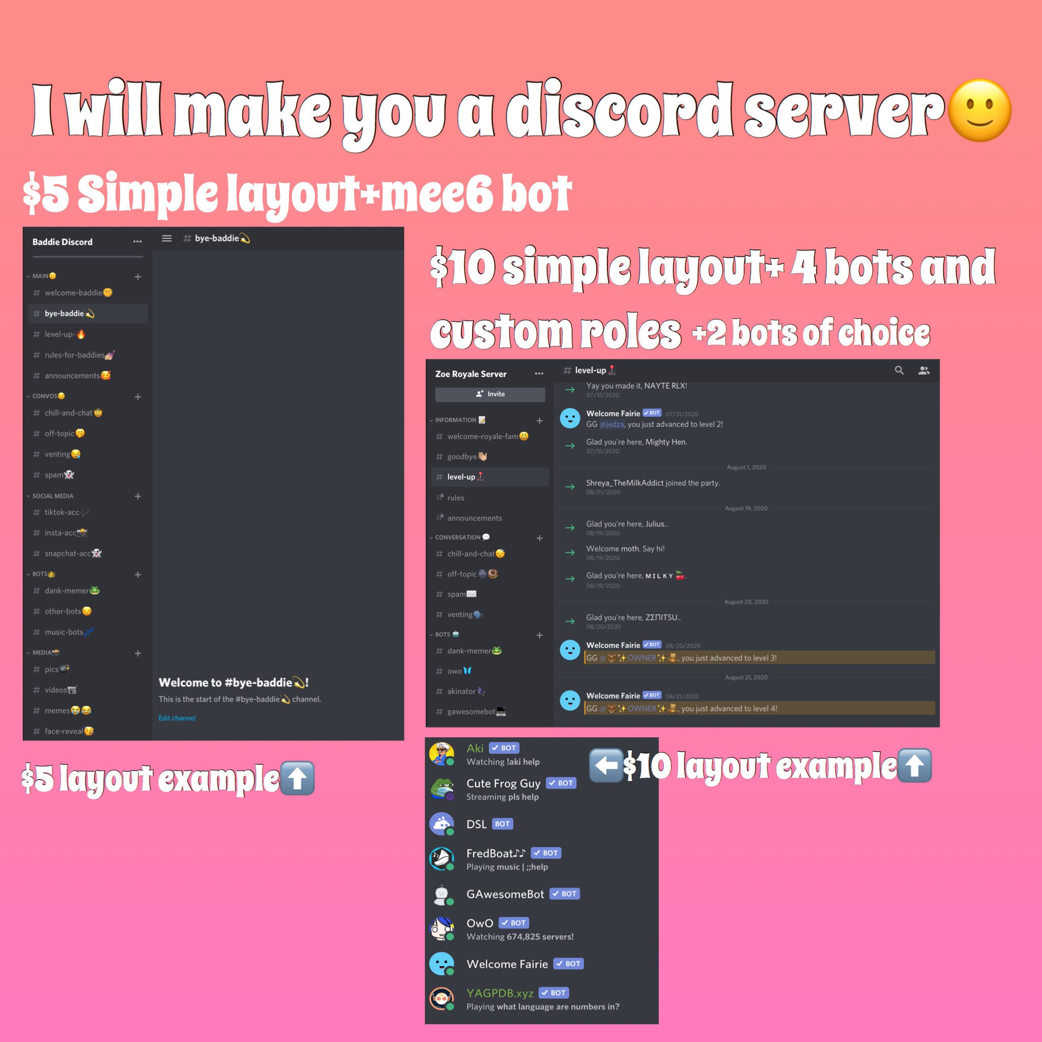 Im going to make you a wonderful discord server by B_zoe13