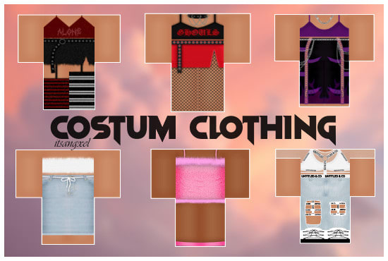 Create Custom Roblox Clothing For You By Itsangxel - roblox clothing showcase template