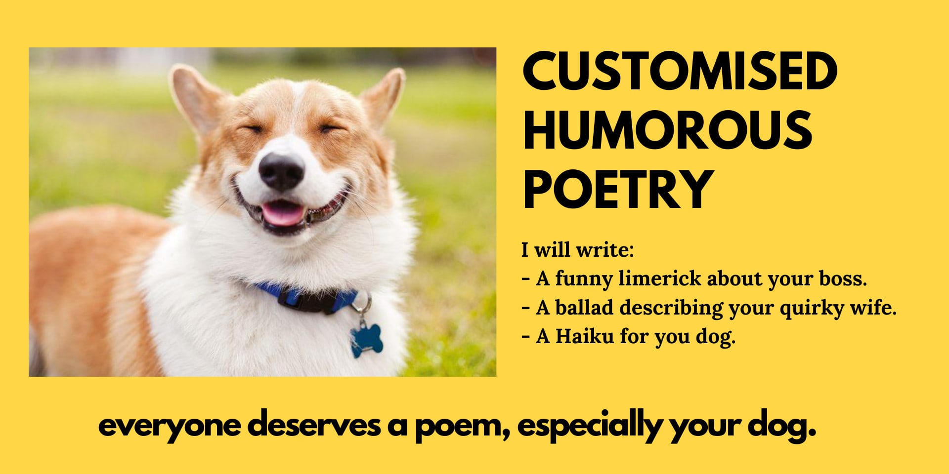 Write a beautiful poem about anything or any one by Mahimagad | Fiverr