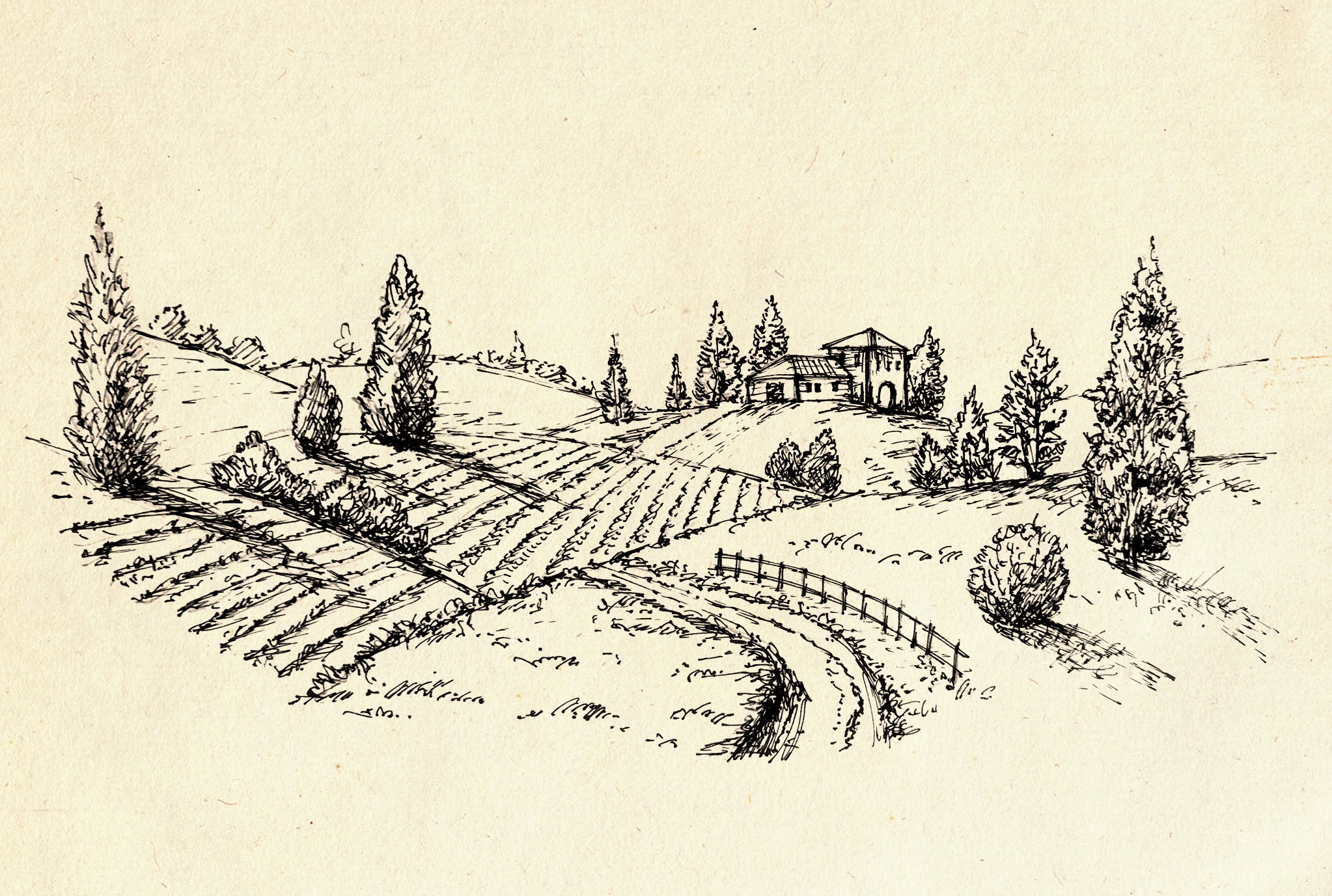 Draw Vintage Style Landscape Illustration For You By Madhavimadhusha You have learned how to analyse an artwork style and recreate it with your own twist, plus how to quickly create some flower. draw vintage style landscape