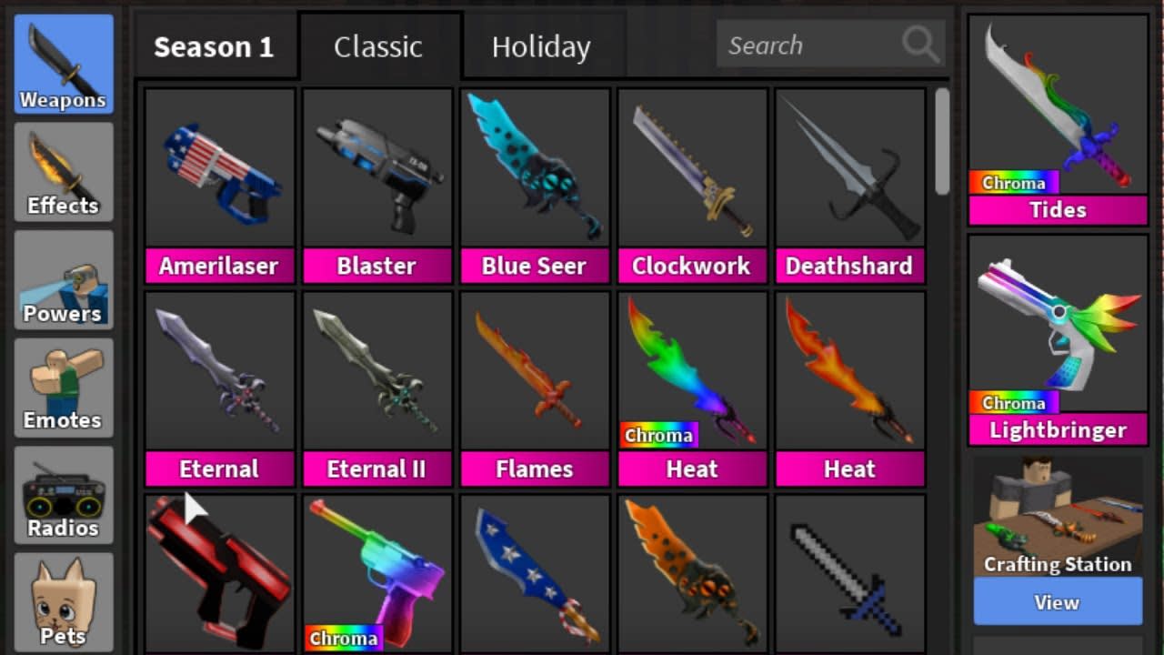 Can Get You Any Weapon In Roblox Murder Mystery 2 By Chroma2 Fiverr - roblox murderer mystery 2 how to use presets
