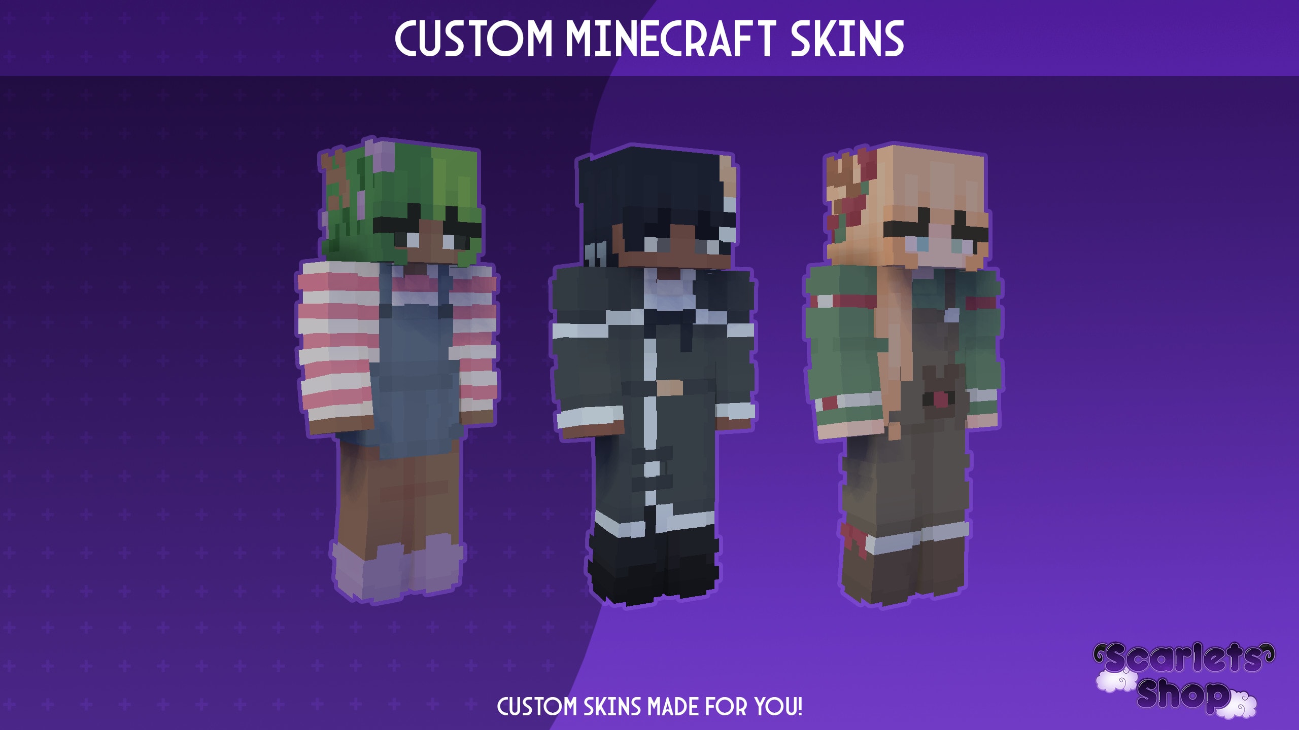 Create or edit custom minecraft skin by Sojeczka