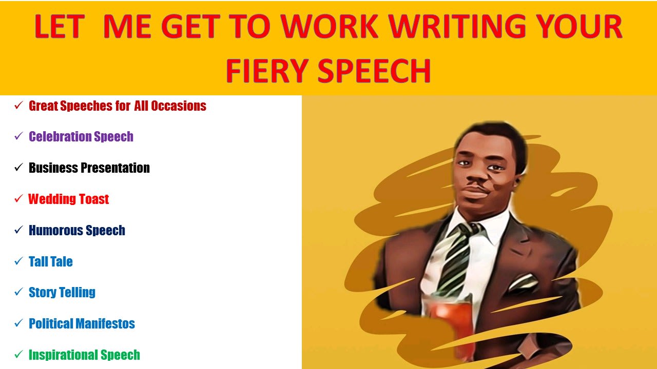 Be your speech writer and write your motivational speech by