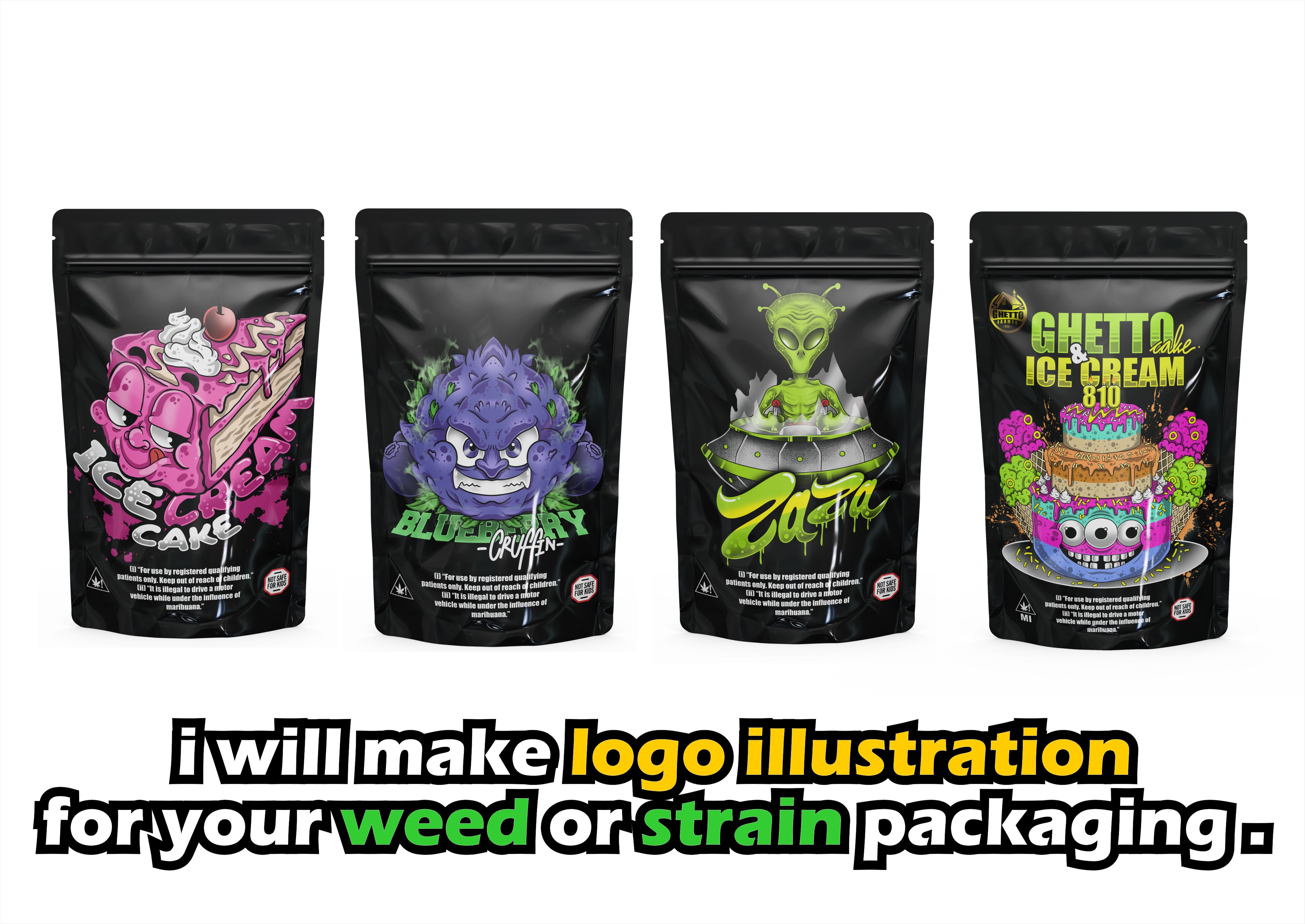 Do Strain Or Weed Logo For Your Product Packaging By Weed Studio Fiverr