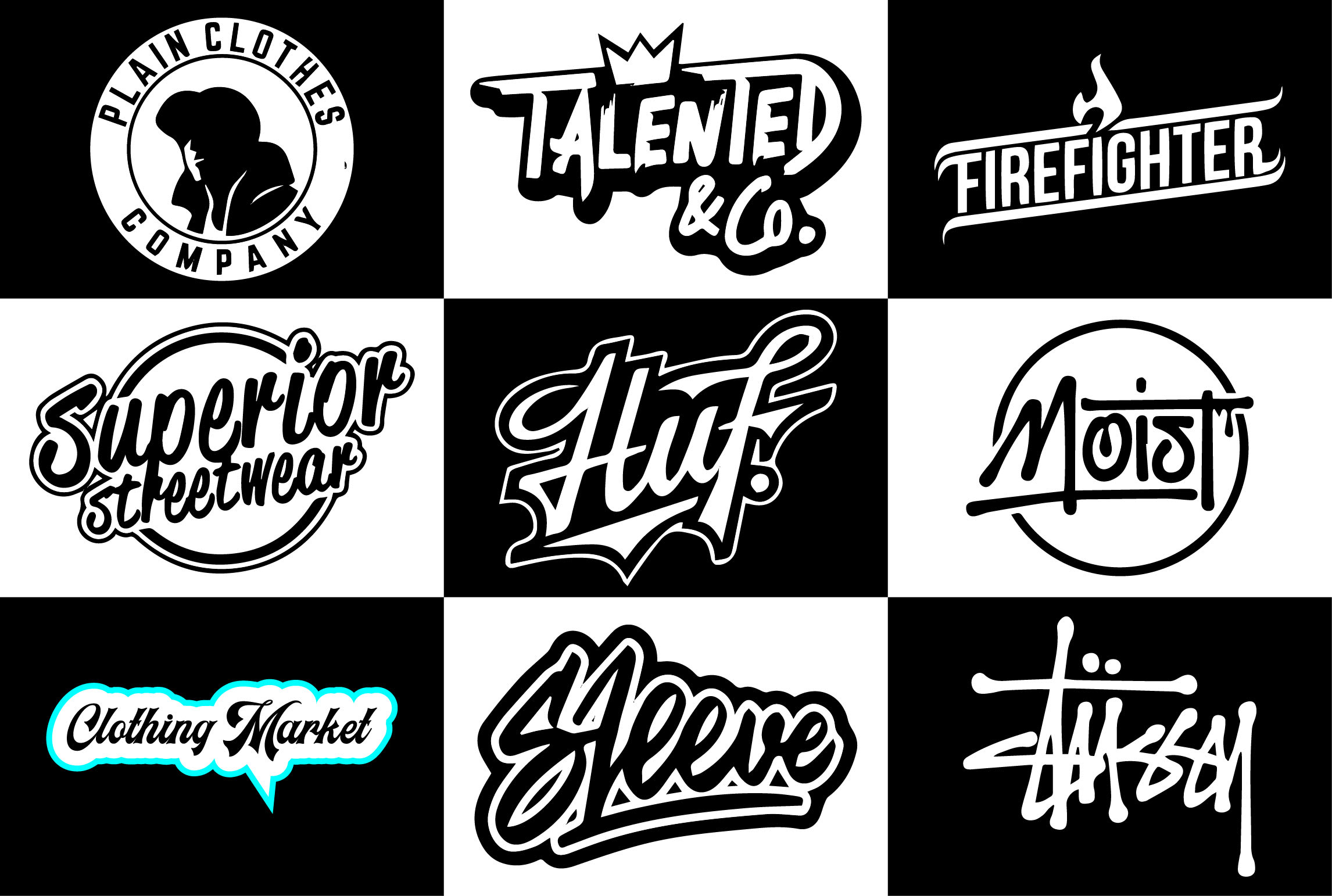 design custom streetwear and clothing brand logo