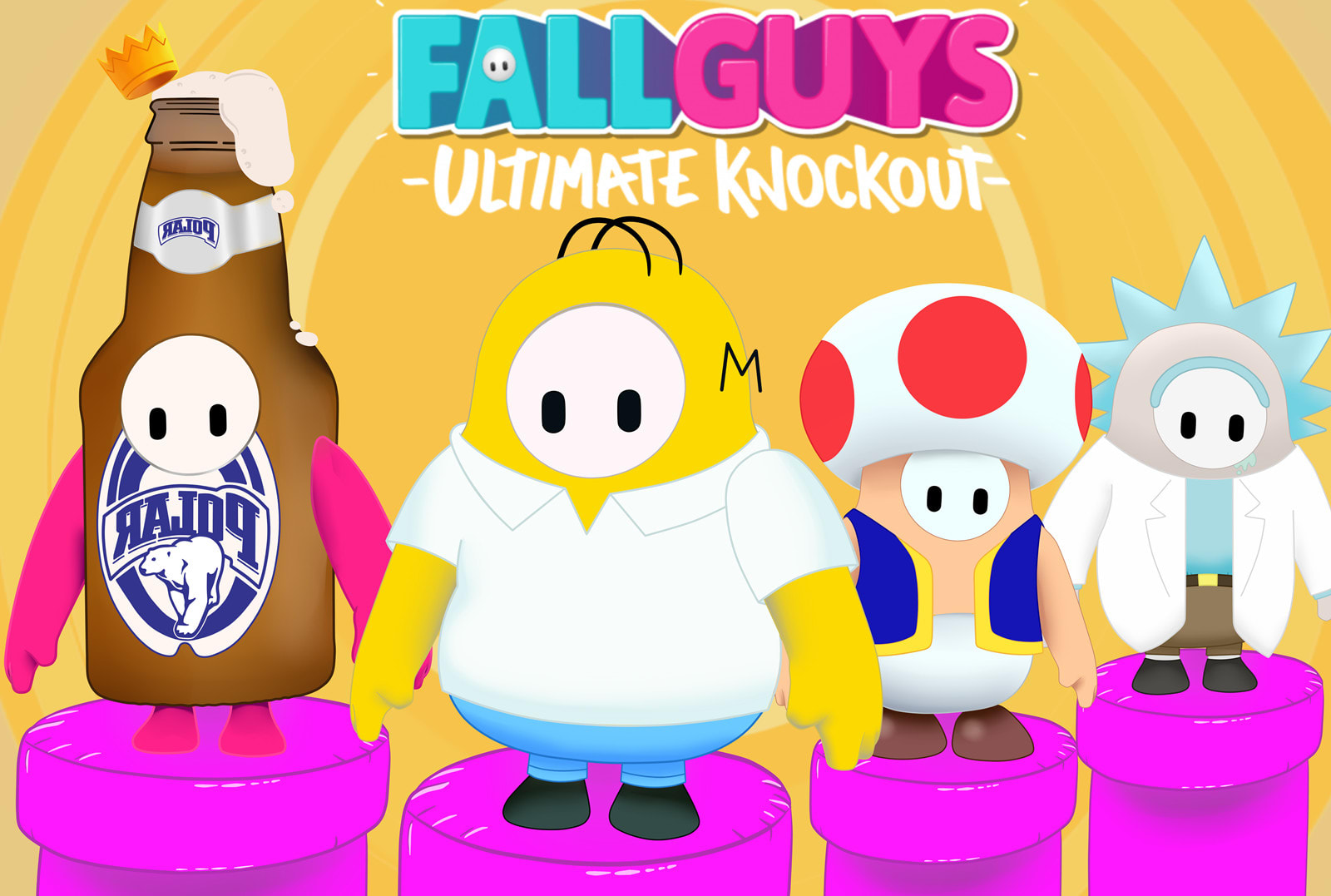 How to Draw a FALL GUY!!!