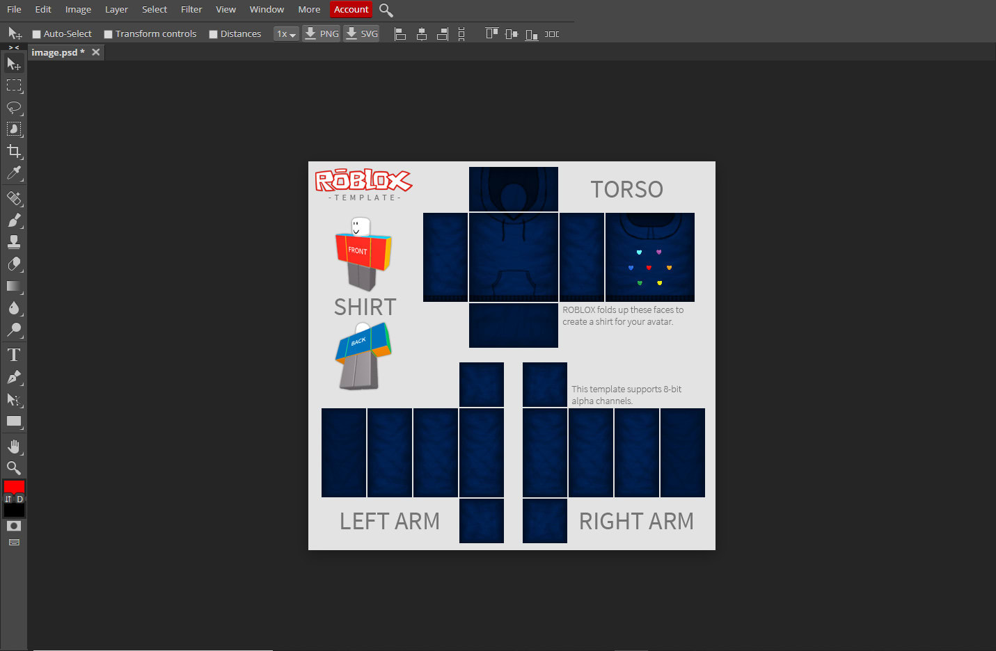 shirt layout roblox