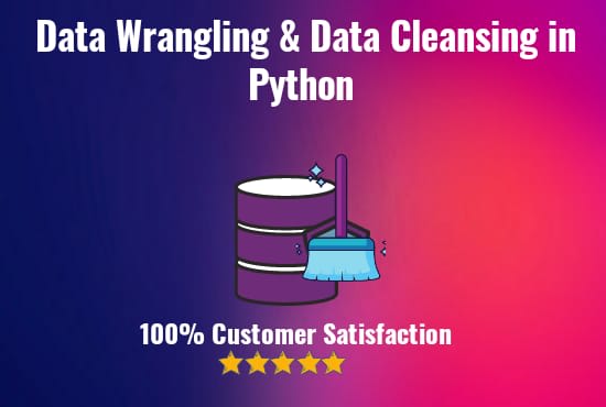 Do data cleansing, data wrangling, data munging and data manipulation on  jupyter by Awaisahmadfg | Fiverr