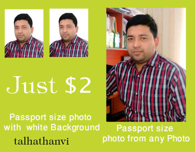 Make passport photo just in 2 hrs by Talhathanvi | Fiverr