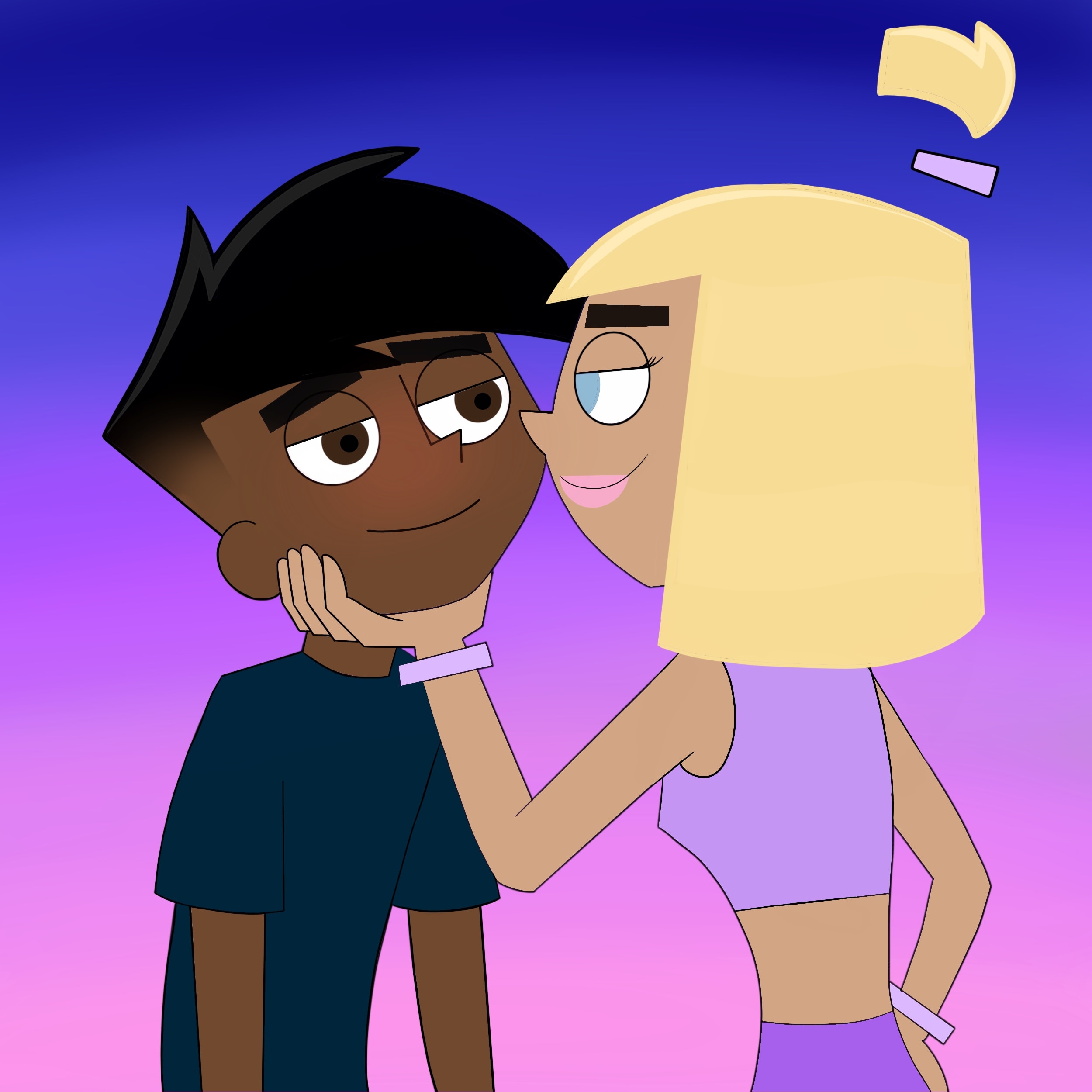 Personalize your couple photos to a cartoon style picture by Art_by_elle |  Fiverr