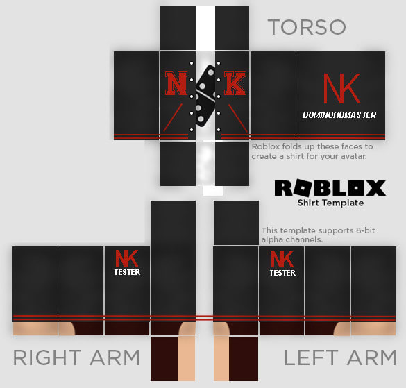 Create a roblox shirt of your choice by Dominomaster11