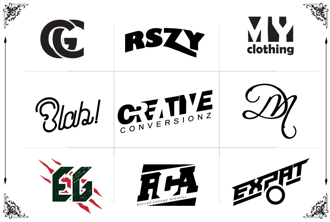 Premium Vector  Creative round shape monogram lettermark geb logo design  template