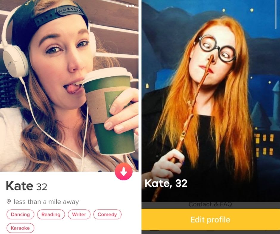 Tinder dating profiles