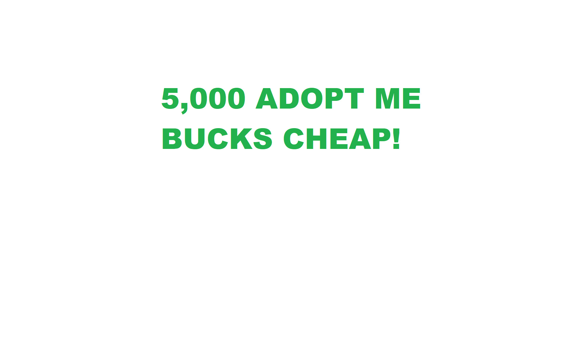 Give 5000 Adopt Me Buck By Bobnzy Fiverr - how to make a lemonade stand in adopt me roblox