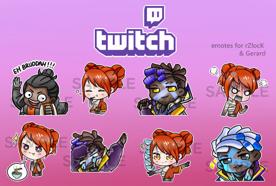 Draw Your Twitch Emotes By Lostmisery Fiverr