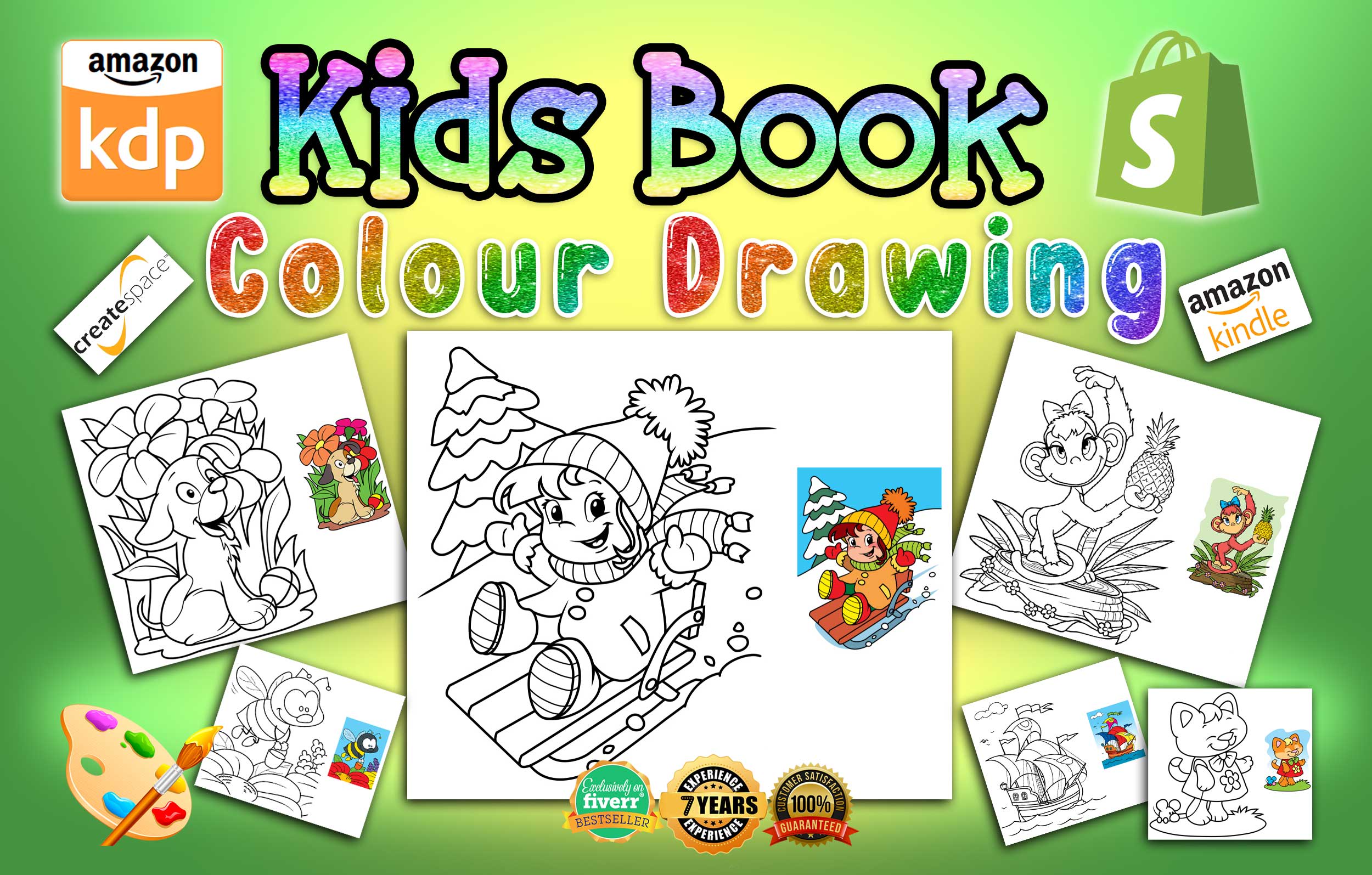 Professional Childrens Books Illustration Cartoon Drawing Sketch Coloring By Creative Annnon It will enable him to put once the kid learns how to draw a cartoon character, he can then learn to play around and decorate it. fiverr