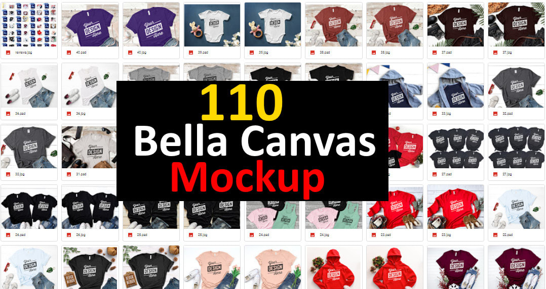 Download Give You 110 Bella Canvas T Shirt Mockup By Emarketing0 PSD Mockup Templates