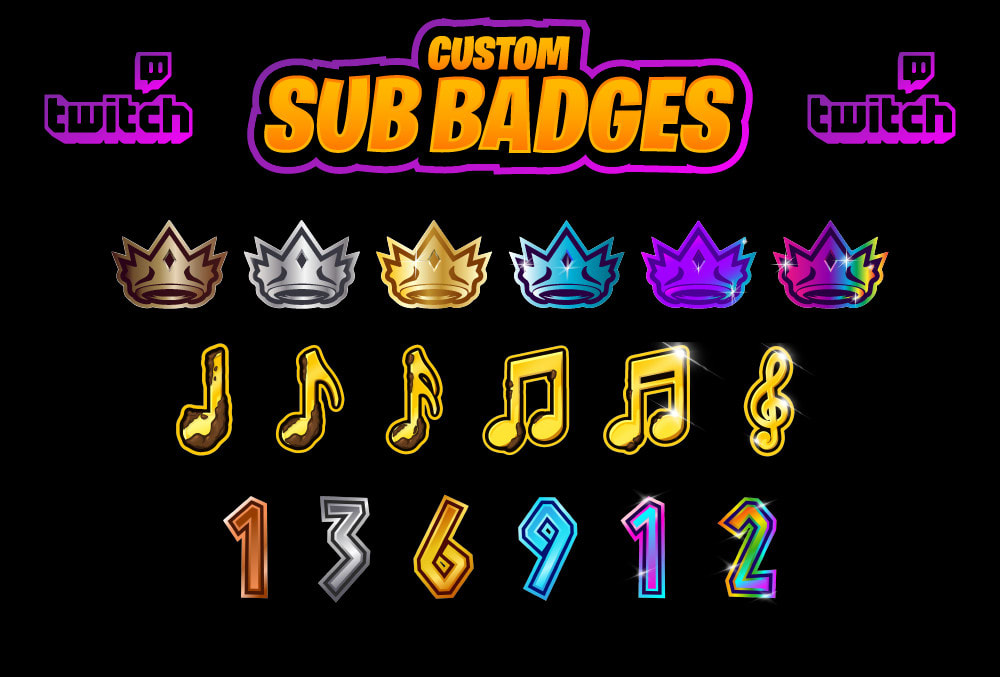 Custom Twitch Badges Twitch Sub Badges Discord Badges -  Norway