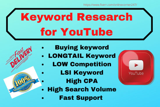 Do Best Keyword Research For Your Youtube By Onlinecorner247 Fiverr