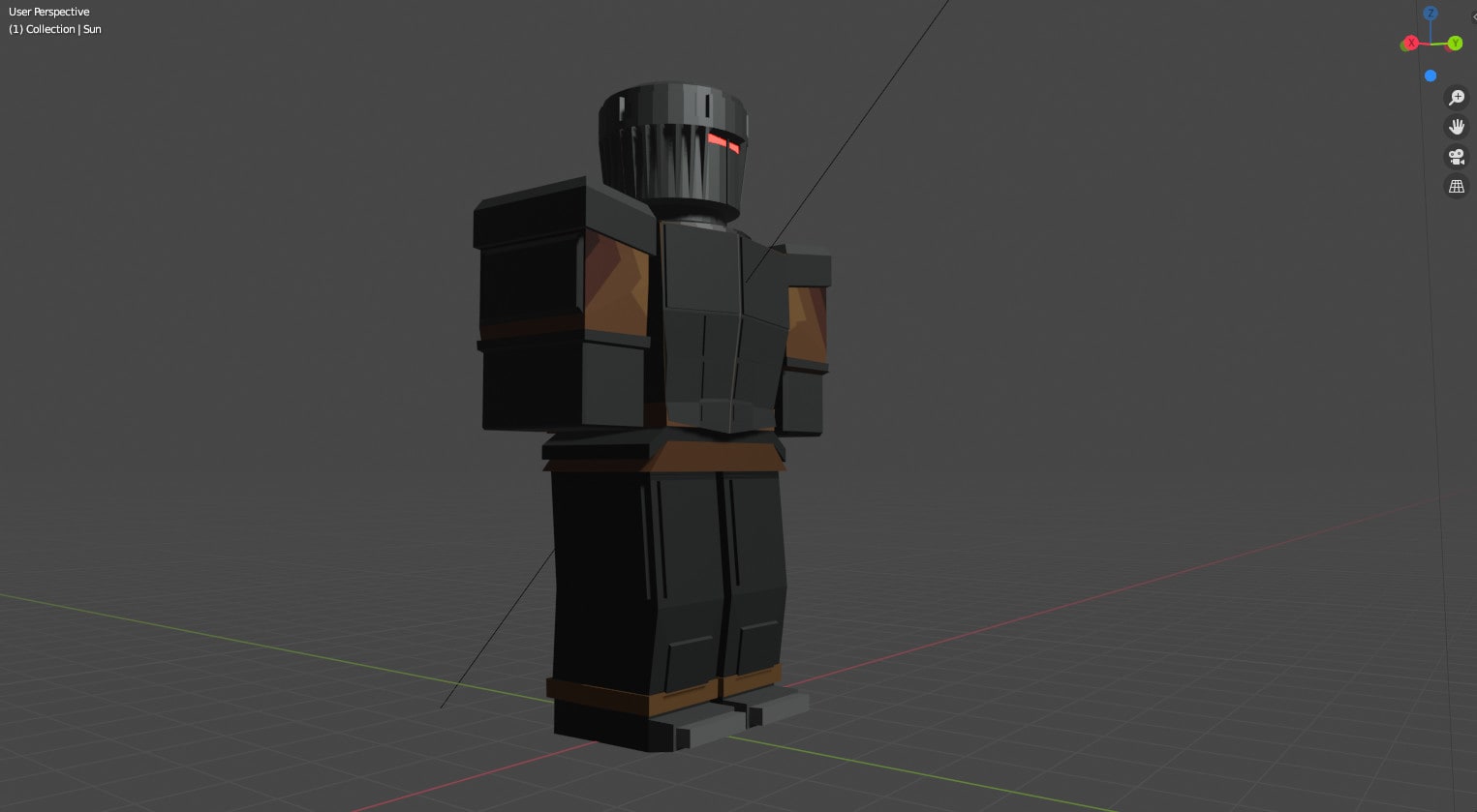 Design A Character For Roblox Using Blender By Blake Crafts Fiverr - how to make a rig roblox studio
