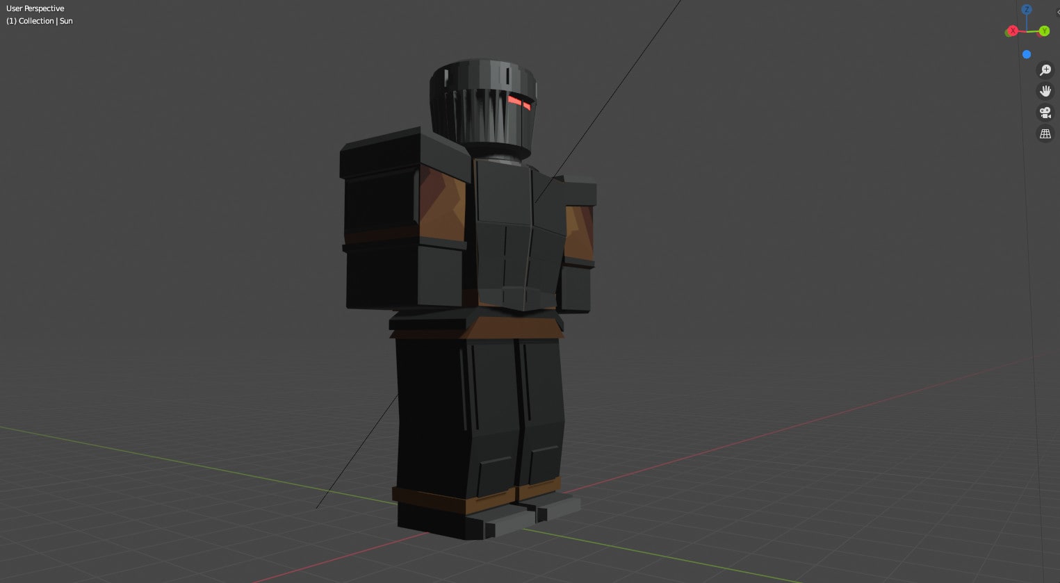 Design A Character For Roblox Using Blender By Blake Crafts Fiverr - roblox blender rig