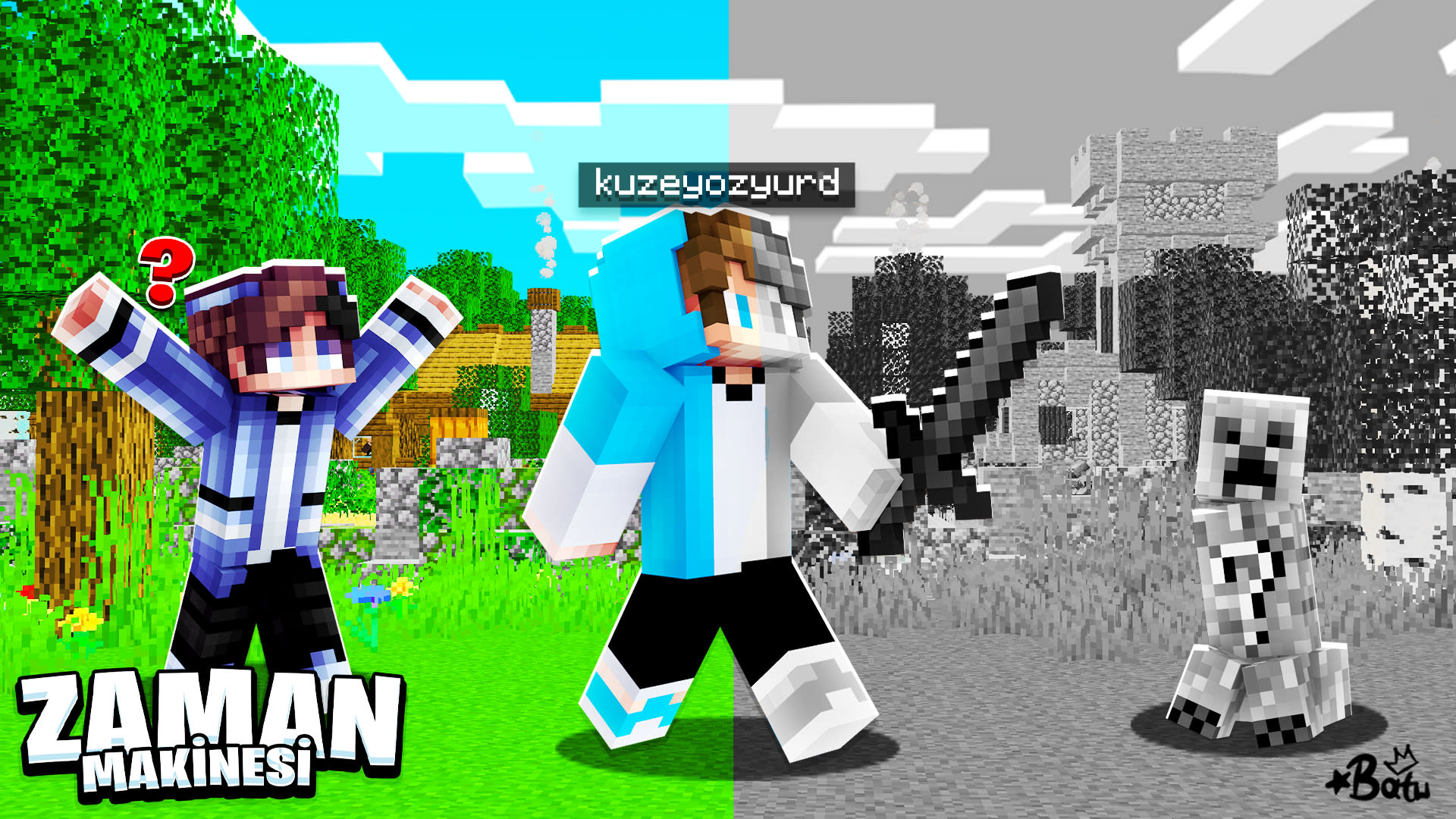 2d Minecraft Thumbnail For You By X Xbatuhan Fiverr