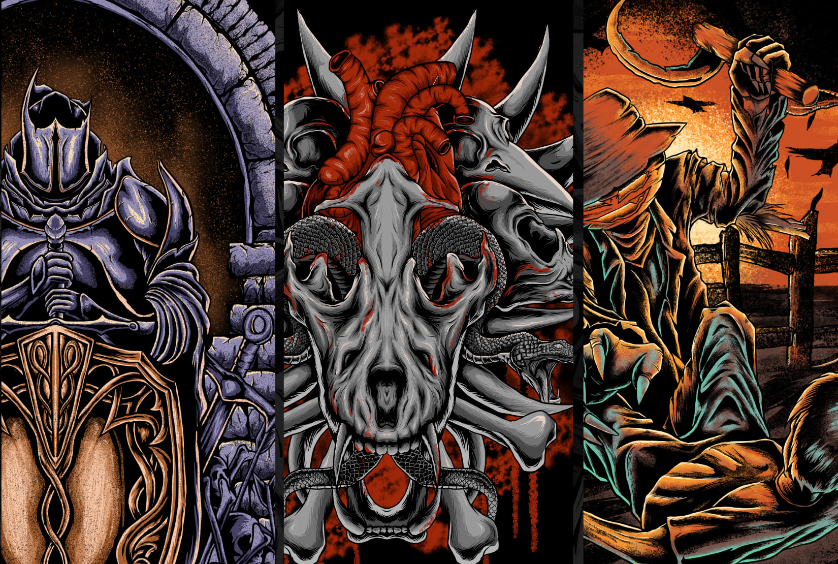 dark horror merch