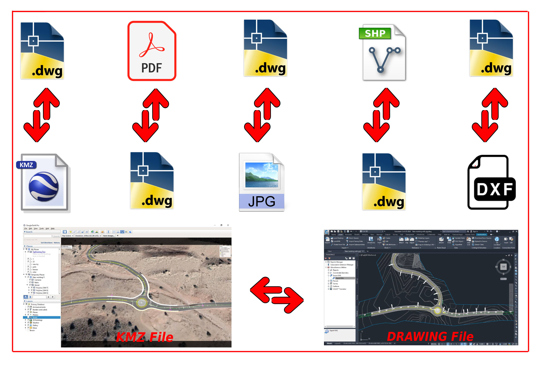 shp file autocad