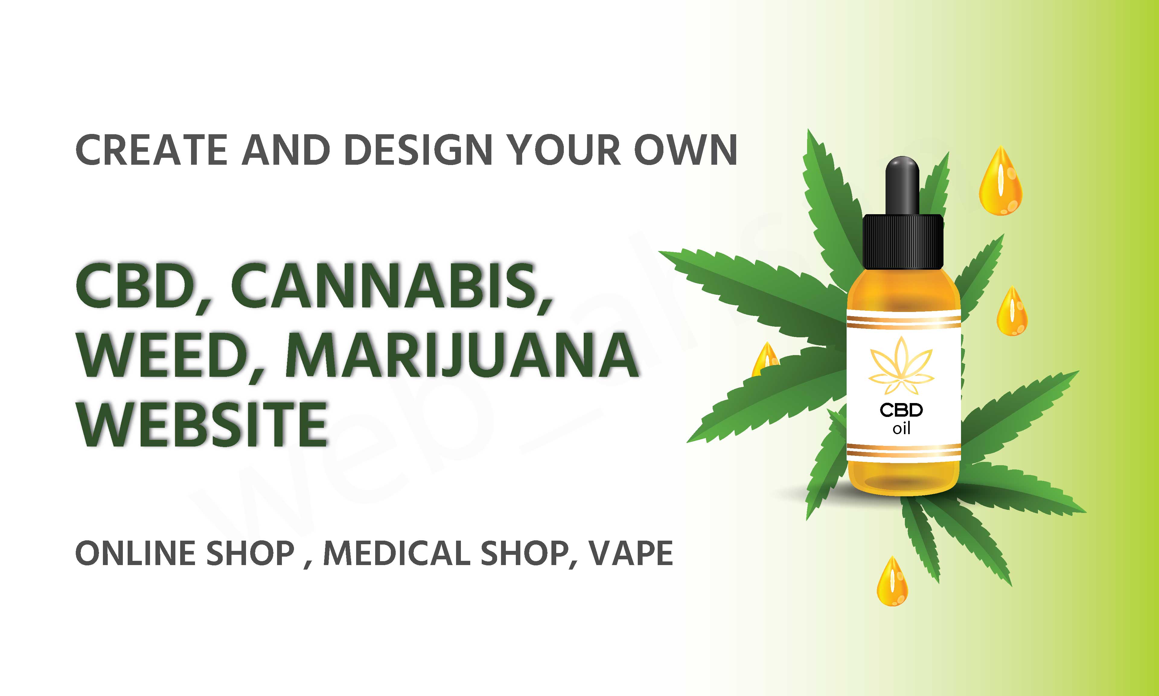 Create cbd, hemp, cannabis, weed dispensary online shop by Webahsan | Fiverr