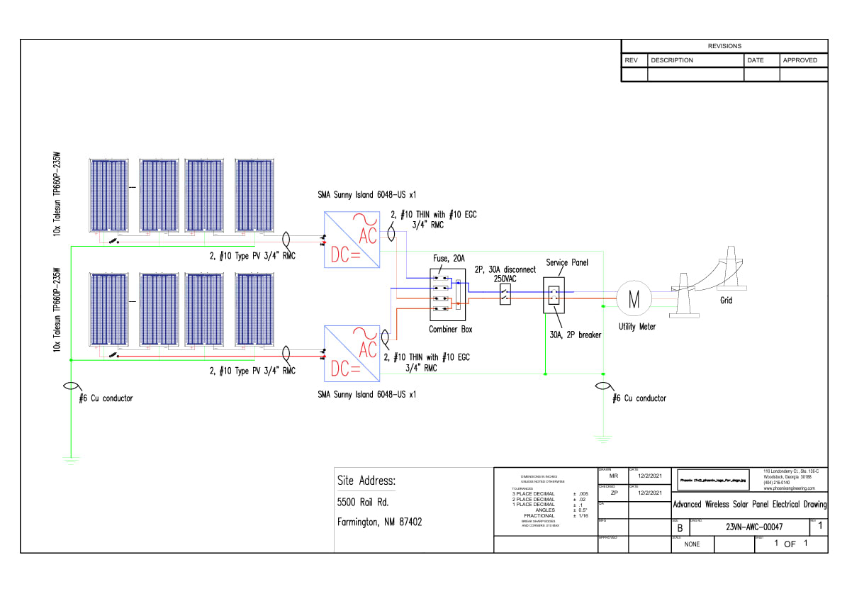 Solar Drive Line Solar Single Line Diagrams