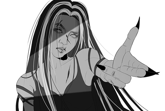 Draw An Illustration Portrait In Comic Manga Semi Realistic Art Style By Asakuseira Fiverr