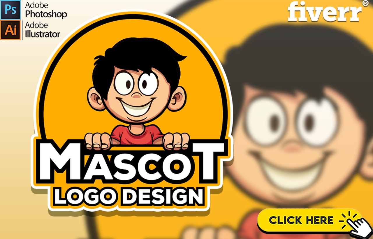 Design modern cartoon characters, mascot logo design by Creative_raza_ |  Fiverr