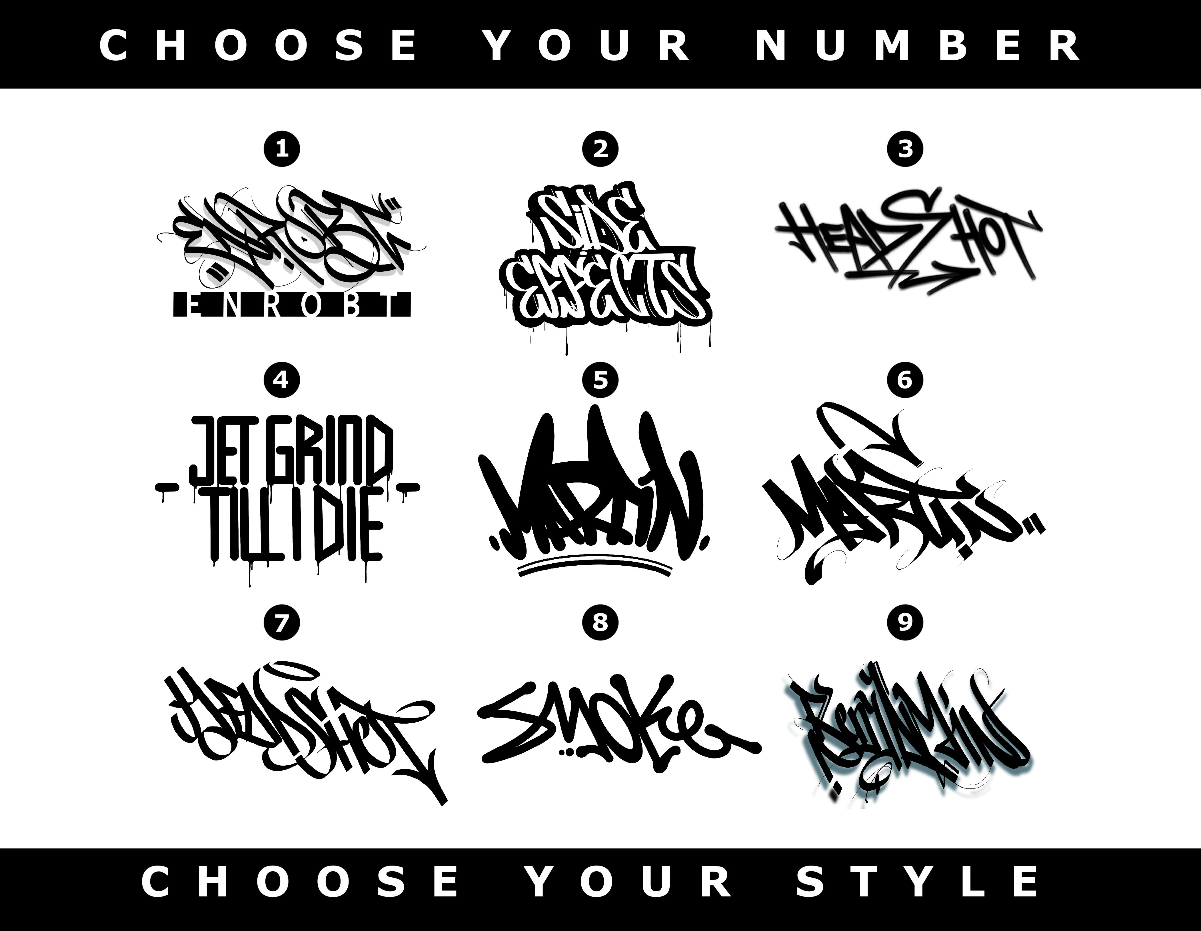 créer un logo tag graffiti votre nom
