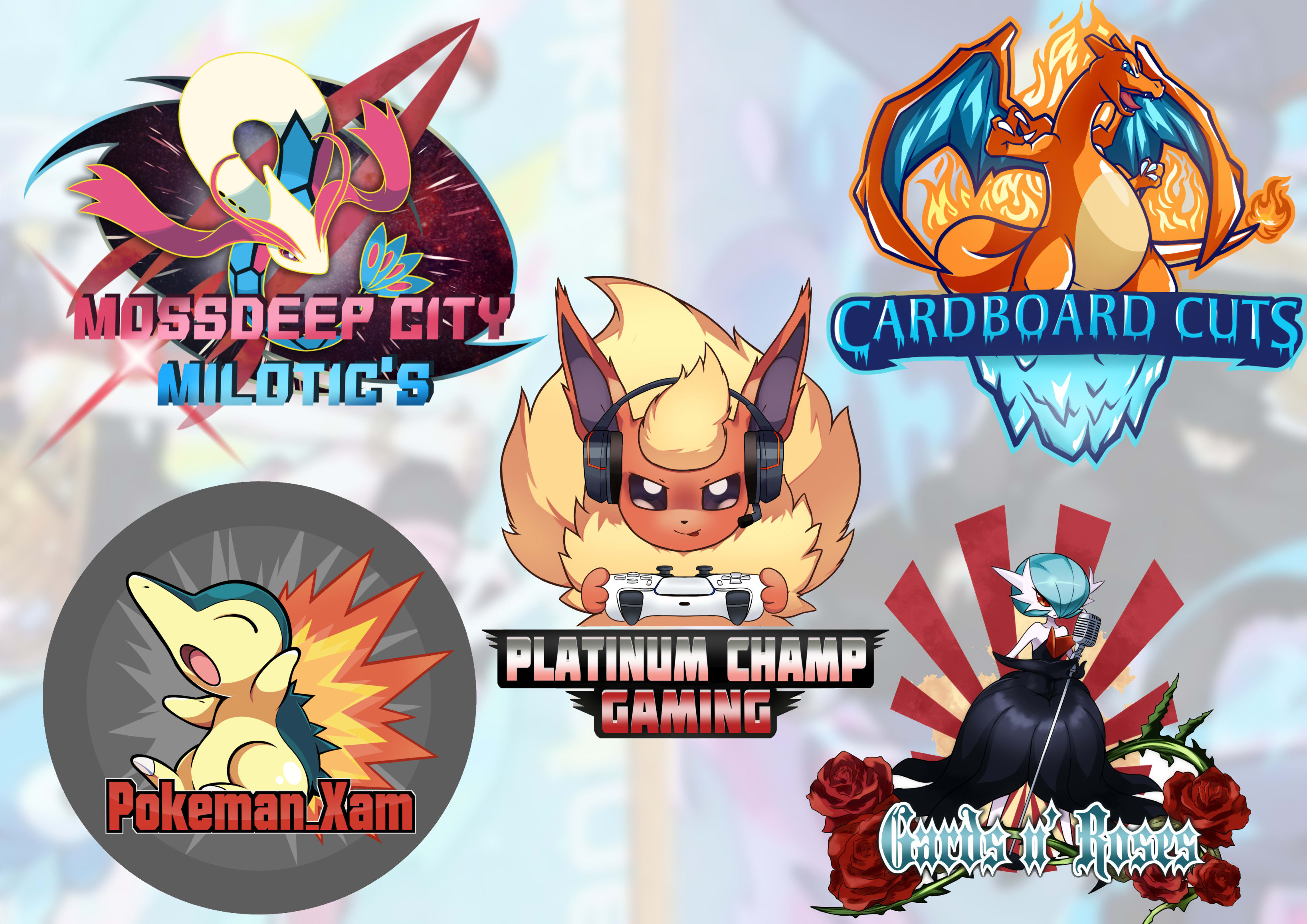 Draw You Pokemon Logo Draft League Team Gym Badge Banner By Faiahaato Fiverr