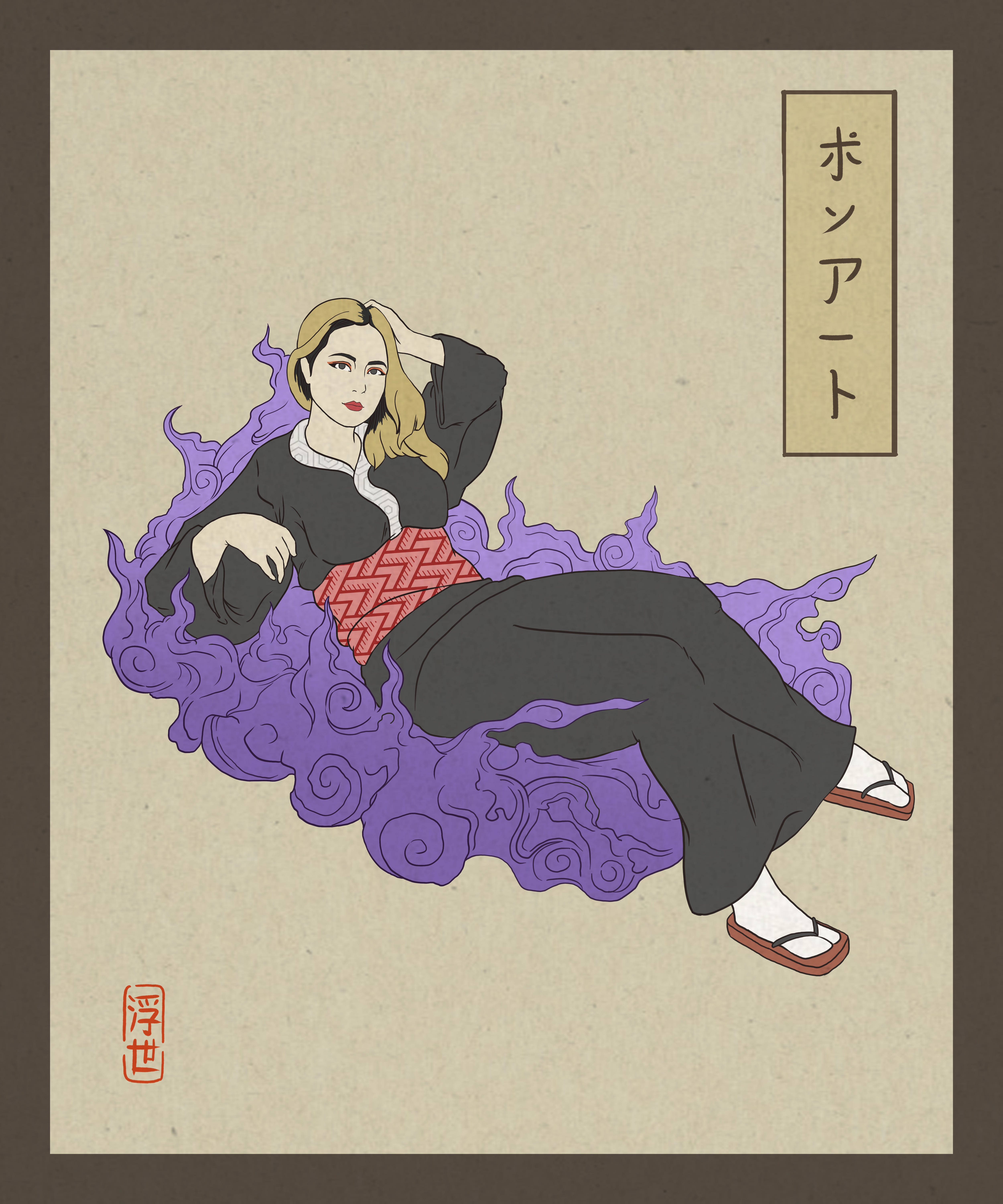 Do Your Traditional Japanese Ukiyoe Inspired Art By Paualexander Fiverr
