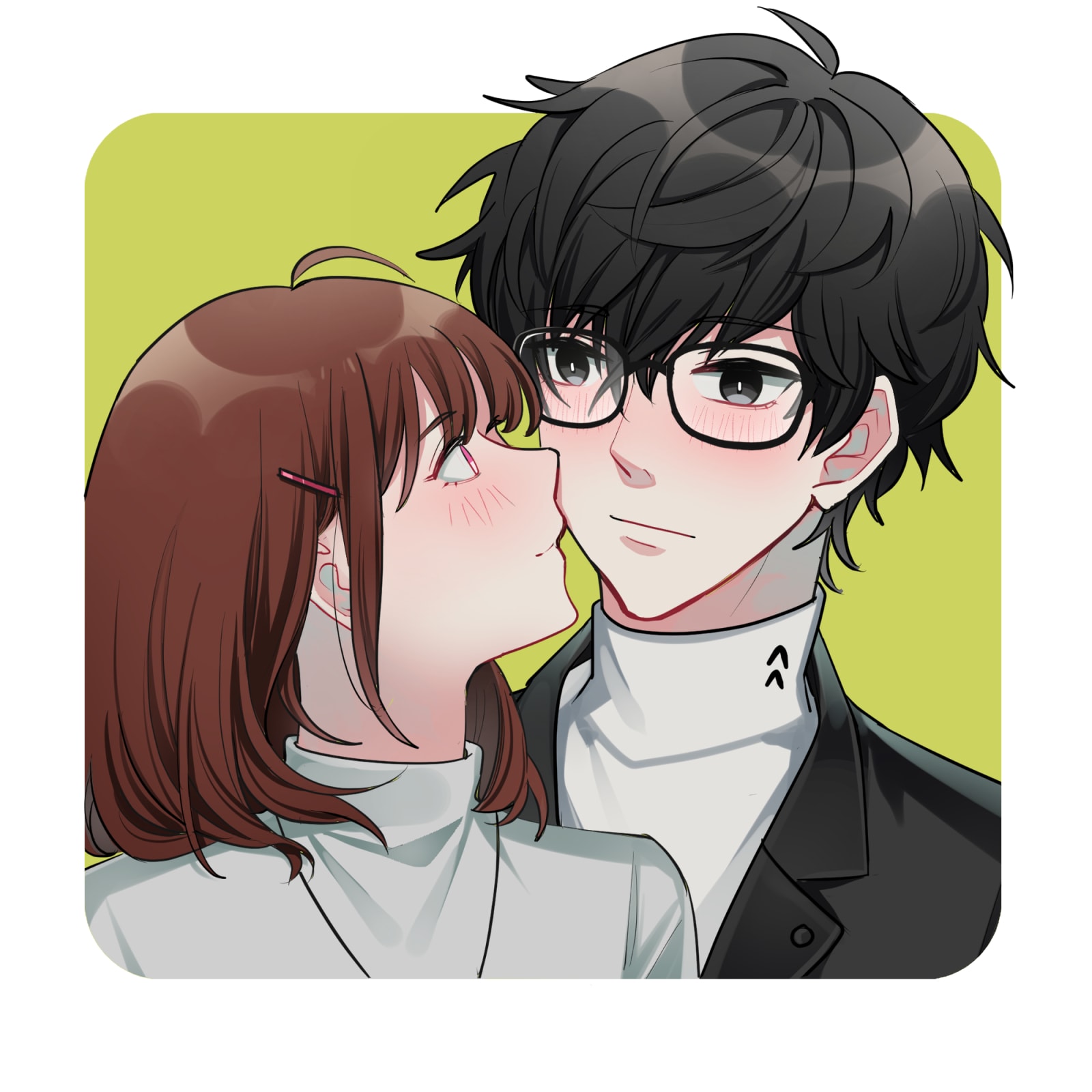 Draw a sweet anime couple illustration of your characters by Ridd08 | Fiverr