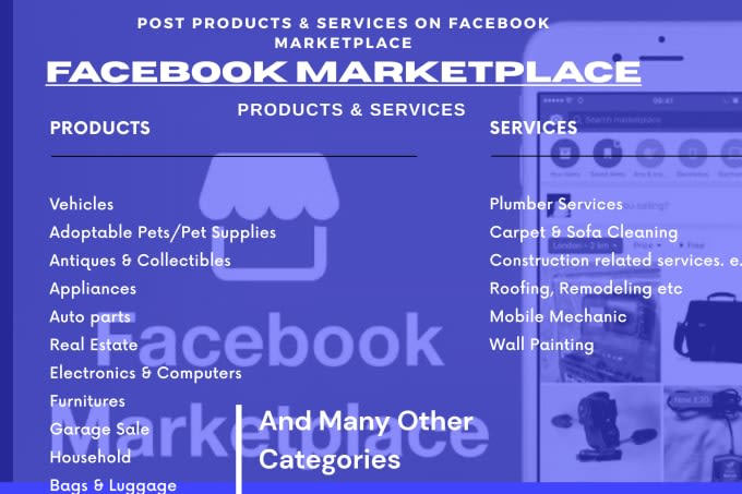 Post Products On Facebook Marketplace By Laniecapco Fiverr It allows you to buy and sell i first tried facebook marketplace back in 2018, when my friends asked for help selling their practice good customer service habits, so you earn good ratings. fiverr