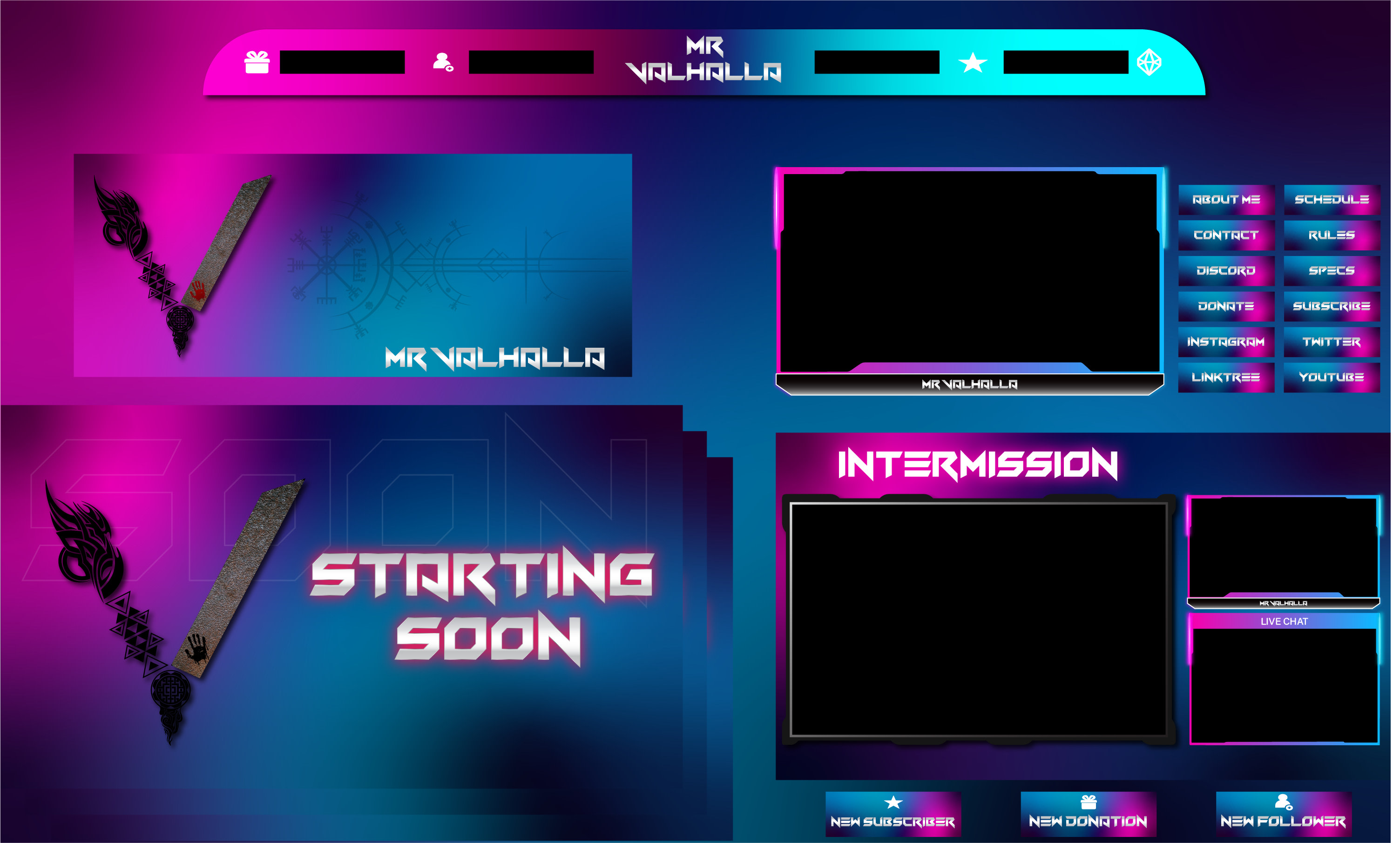 Design twitch layout or overlay and panels by Abbasnaqvi10 Fiverr