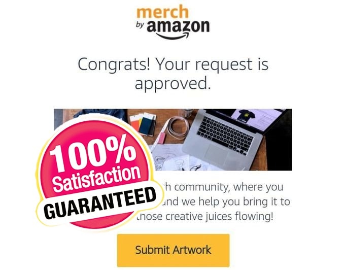 Create approved merch by amazon account 