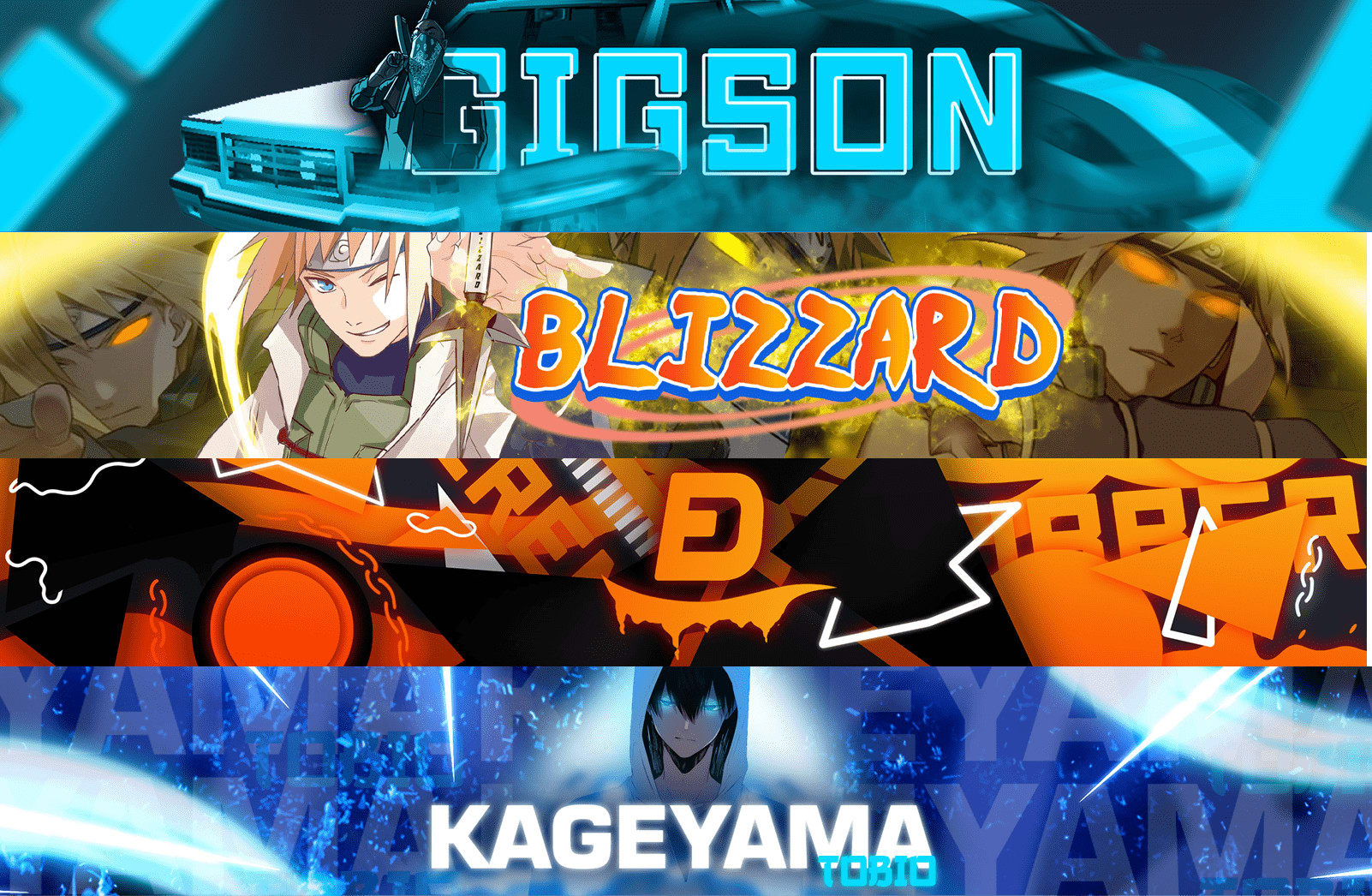 Design gaming and anime banner for youtube  twitch twitter etc by  Tanishk01  Fiverr