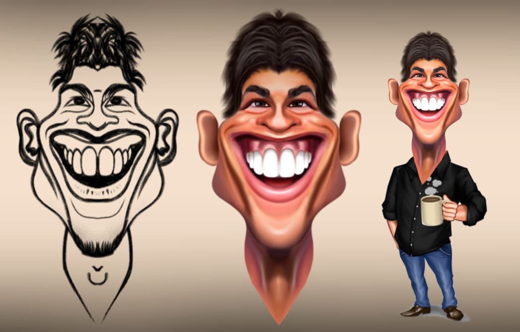 Make a funny portrait cartoon caricature from your photo by Sumanart100 |  Fiverr