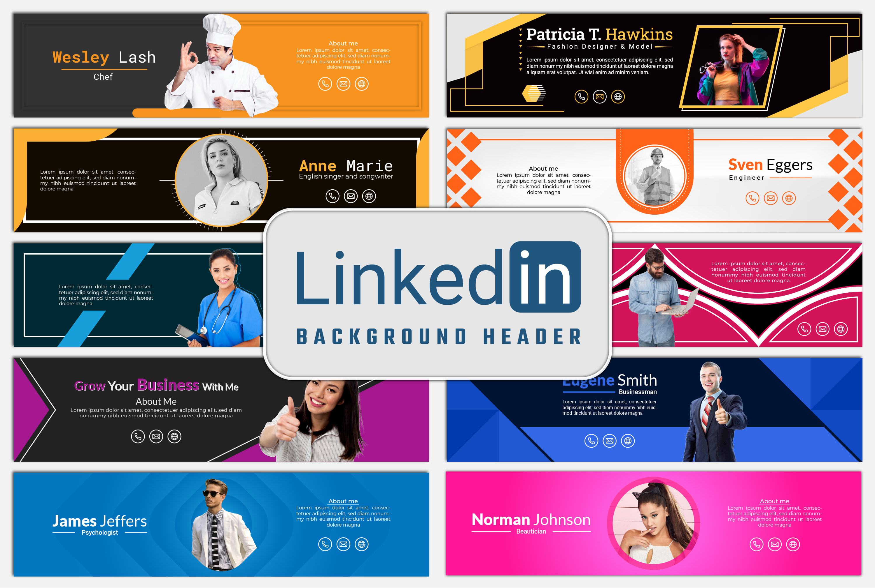 Create professional linkedin background header, cover, banner design by  Bappiuddin | Fiverr