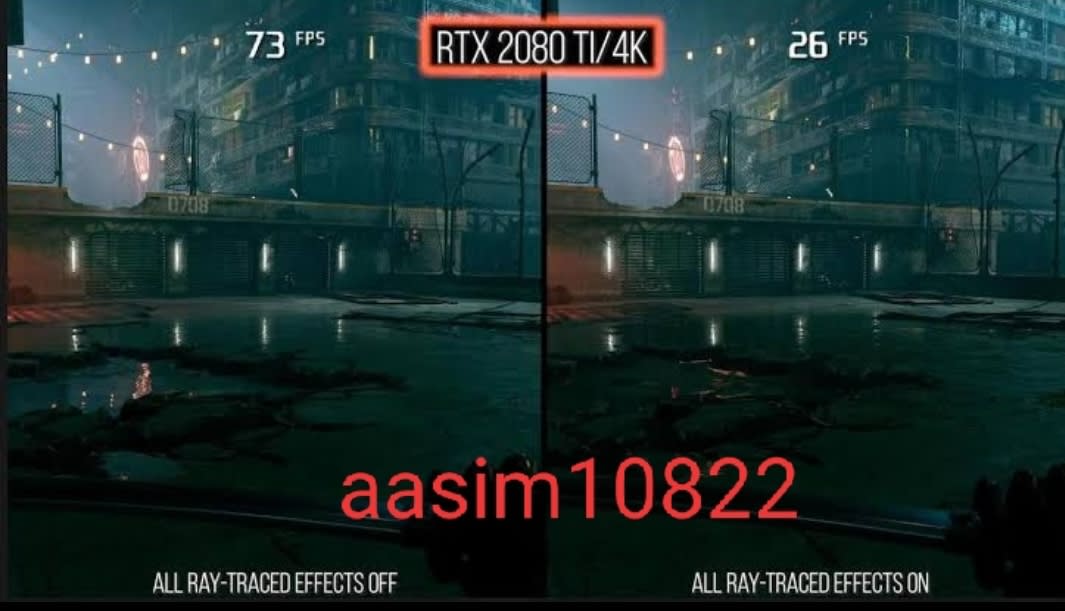 On Vs Off Control 4k Ray Tracing Nvidia GeForce RTX 2080 Review