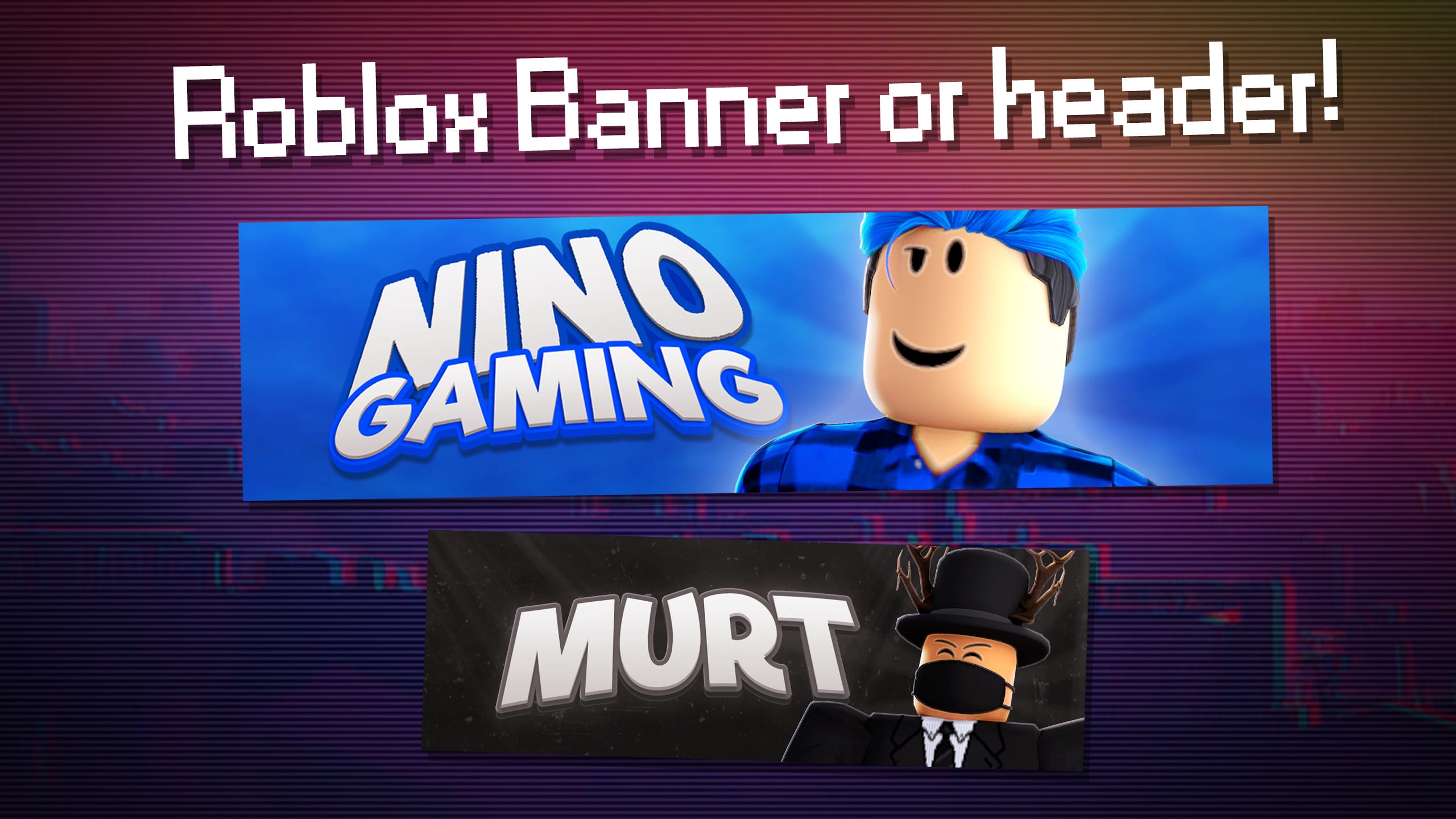 Design A Professional Roblox Banner Or Header By Frxday Fiverr - cool 728x90 banner roblox