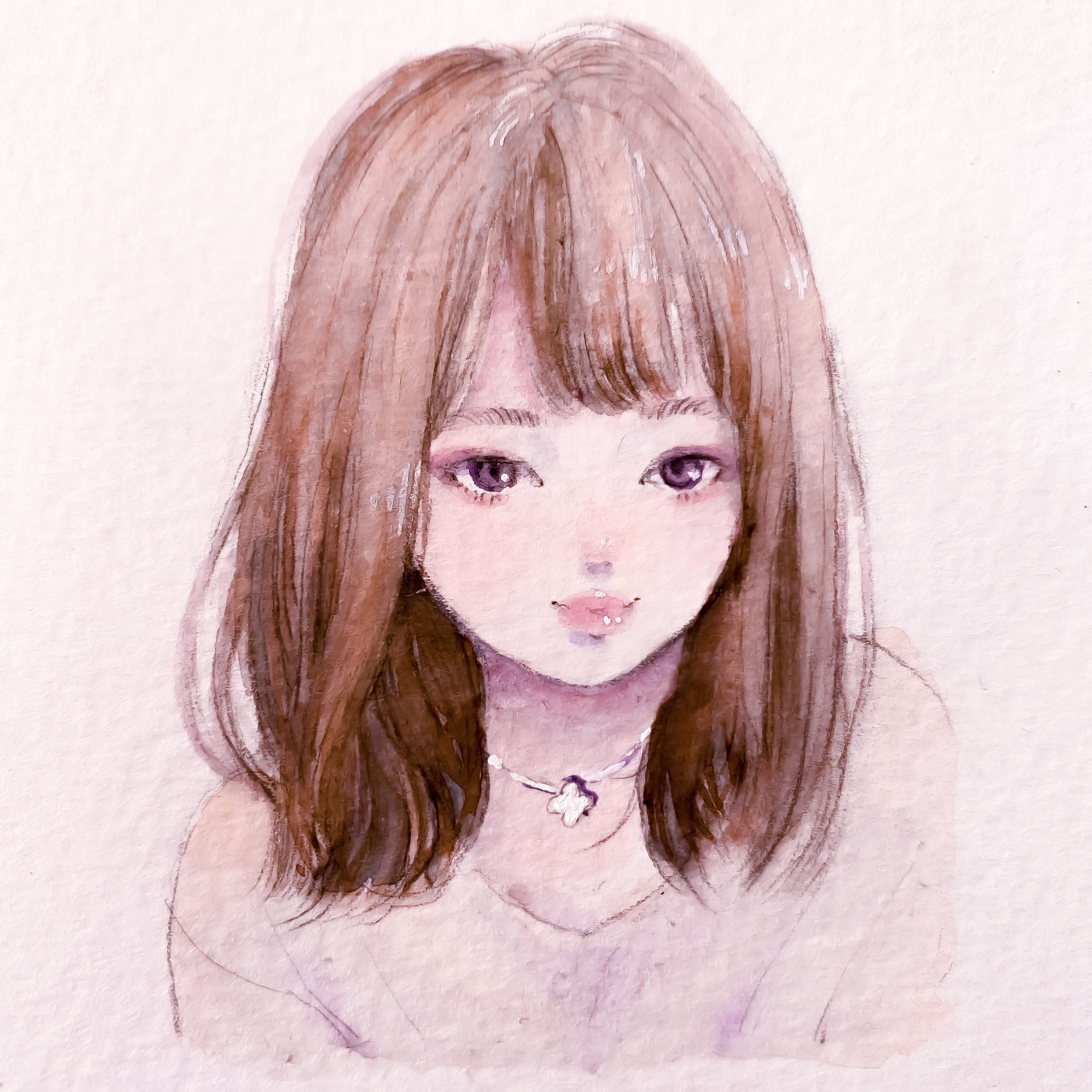Draw your portrait in my unique anime watercolor style by Karaleenpang |  Fiverr