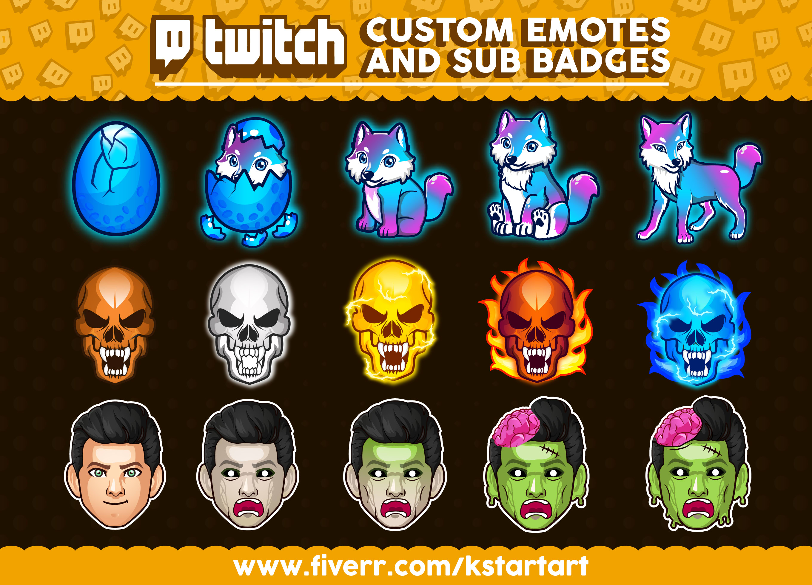 ArtStation - Twitch SUB Badges