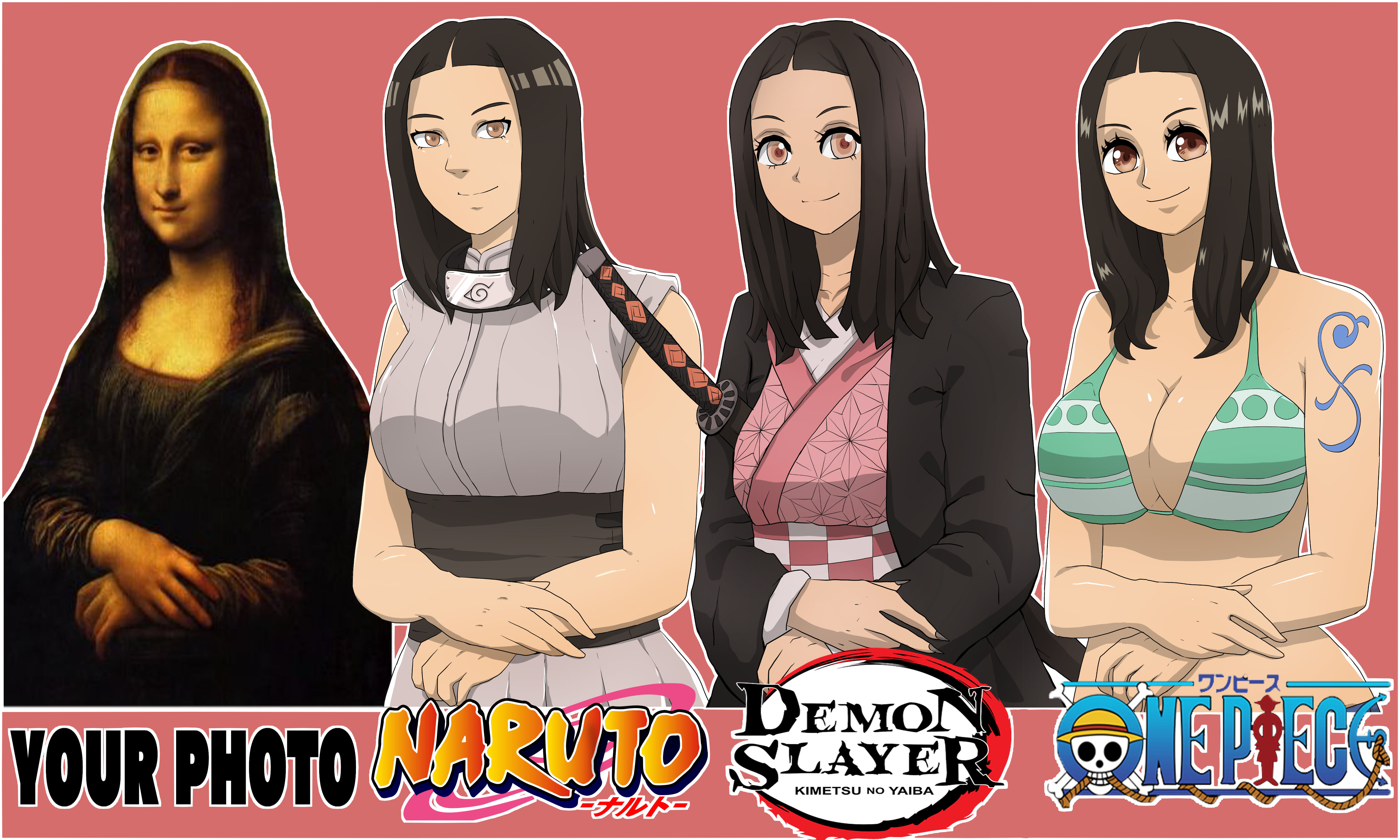 Draw Your Photo In Anime Style Naruto Demon Slayer One Piece And Other By Bapauu Fiverr