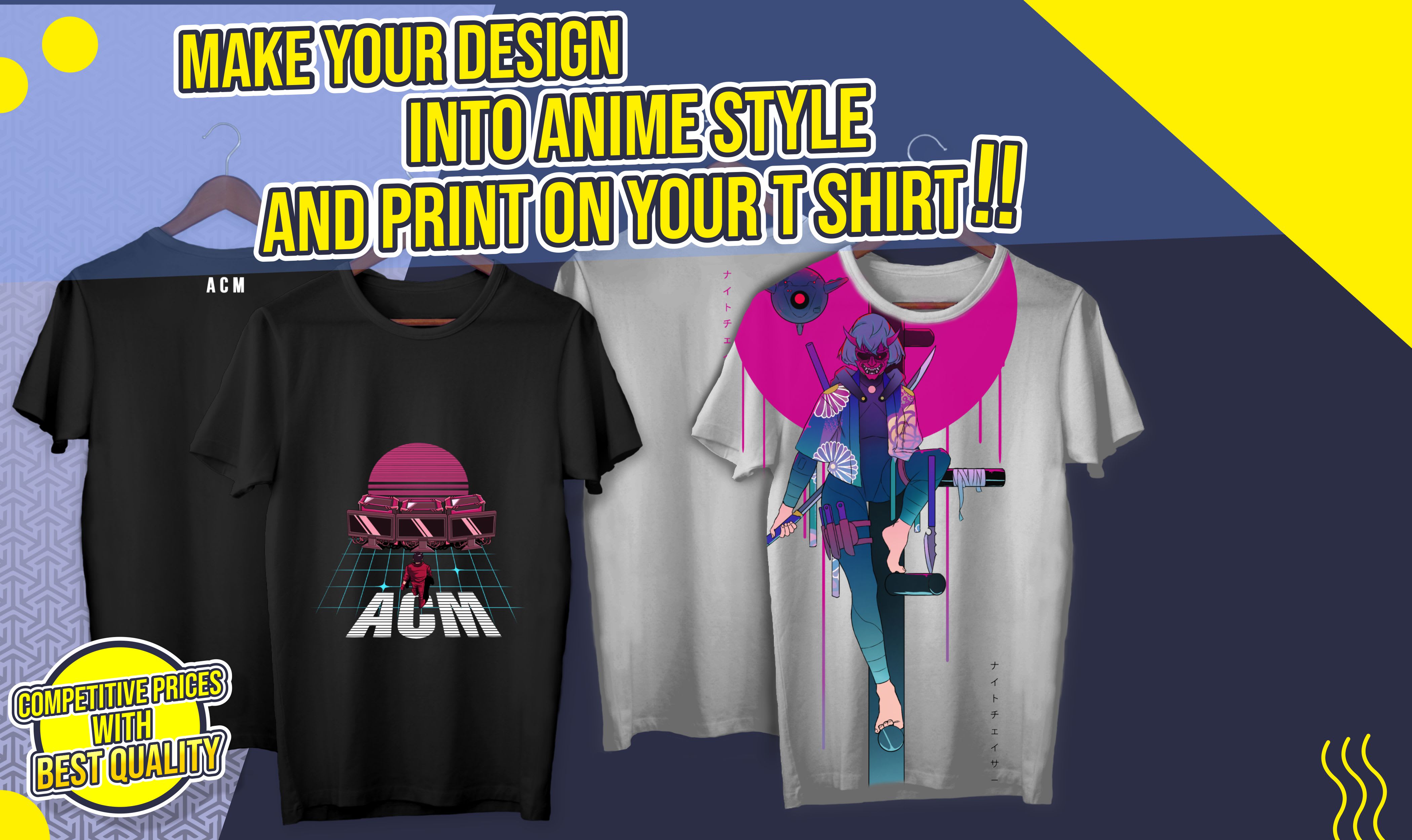 Create Custom Anime Illustration Style For T Shirt Design By Prisky16 Fiverr