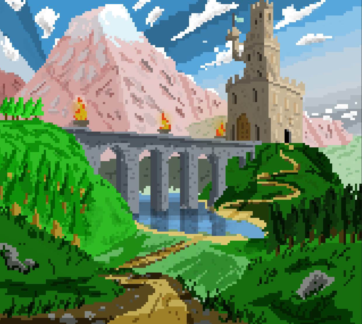 Draw For You Pixel Art Background By Pixeljake134 Fiverr